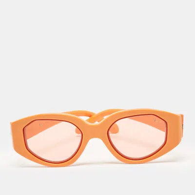 Pre-owned Karen Walker Orange Castaway Cat Eye Sunglasses