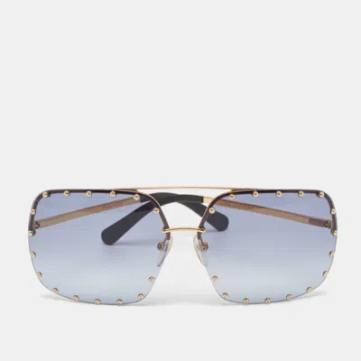 Pre-owned Louis Vuitton Blue Gradient Z2354w The Party Square Sunglasses