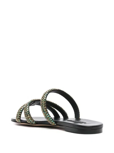 Casadei Crystal Embellished Sandals