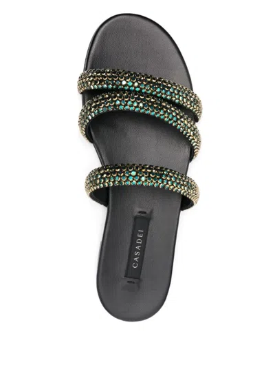 Casadei Crystal Embellished Sandals