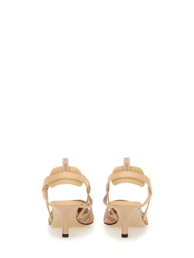 Fendi Colibri Lite Slingback In Pink Ff Mesh Women