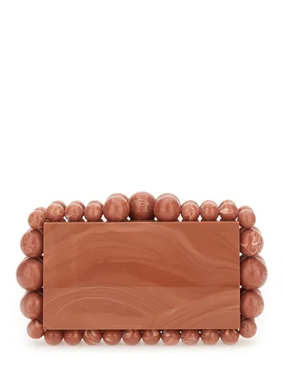Cult Gaia Eos Beaded Acrylic Clutch Bag