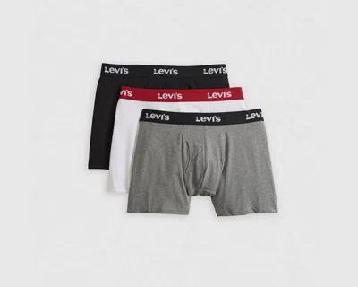 Levi's Solid Basic Boxer Briefs In Gray