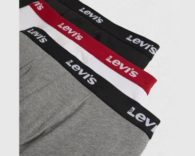 Levi's Solid Basic Boxer Briefs In Gray