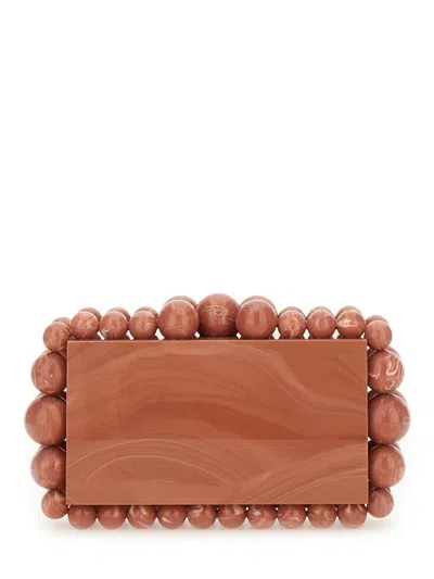 Cult Gaia Eos Beaded Acrylic Clutch Bag