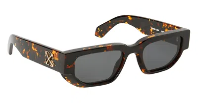 Off-white Greeley Tortoiseshell-effect Sunglasses In Brown
