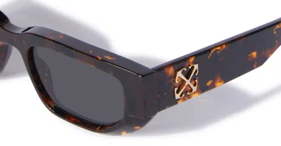 Off-white Greeley Tortoiseshell-effect Sunglasses In Brown