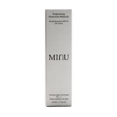 Minu Brightening Sunscreen Minerals Broad Spectrum Spf 30 Gel-cream