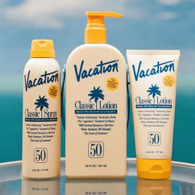 Vacation Classic Lotion Spf 50 Sun Lotion Jug In Transparent