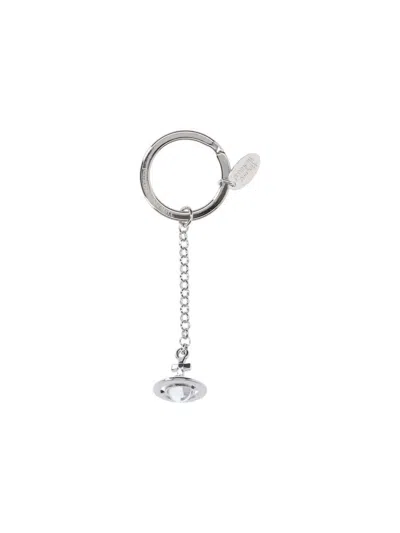 Vivienne Westwood Silver Hanging Orb Keychain