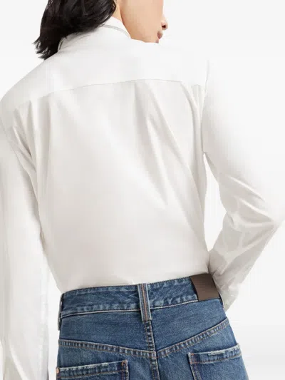 Brunello Cucinelli Blue Jeans With Logo Patch On The Rear And Monil Detail On The Loop In Denim Woman In Blue