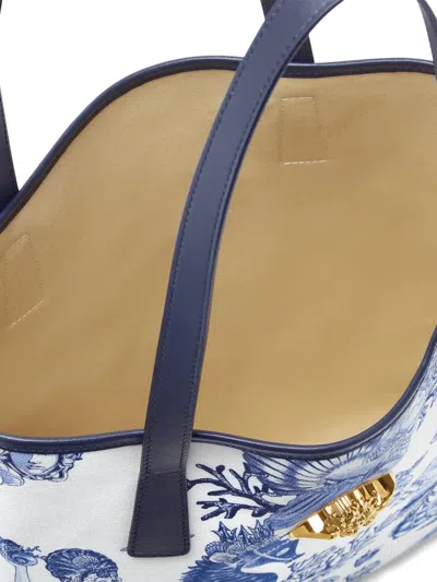 Versace Coral Theatre La Medusa Canvas Tote Bag In Multi