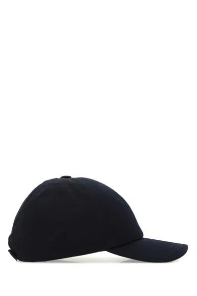 Thom Browne Men Midnight Blue Cotton Baseball Cap