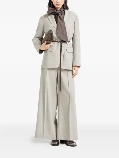 Brunello Cucinelli Cotton Blend Shirt Metallic Finish