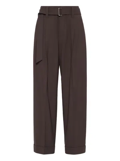 Brunello Cucinelli Baggy Tailored Wool Trousers