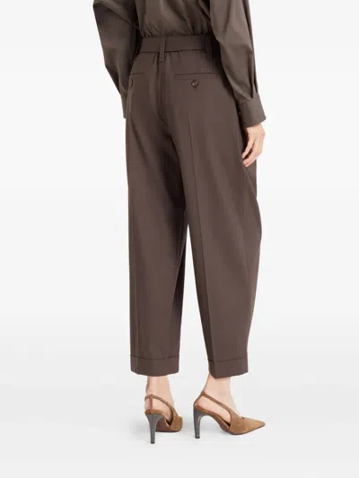 Brunello Cucinelli Baggy Tailored Wool Trousers