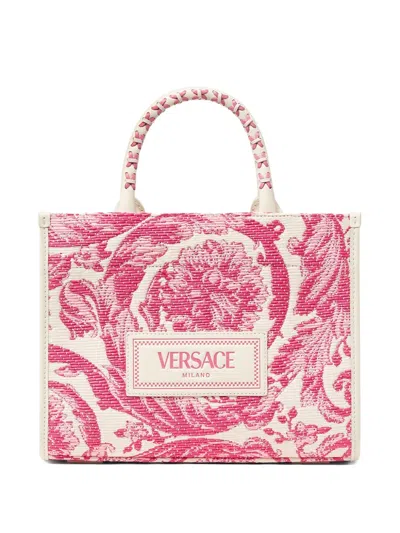 Versace Petit Fourre-tout En Raphia Barocco Athena