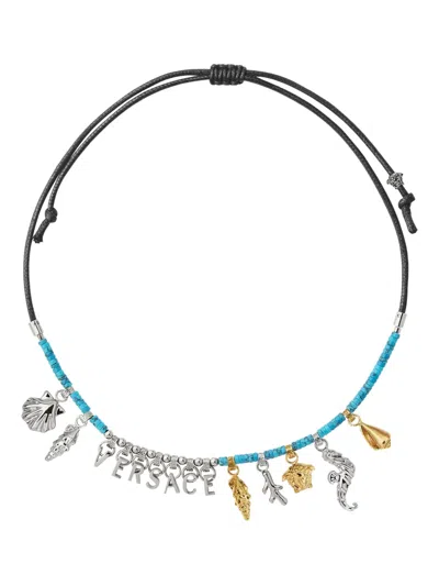 Versace Icons De La Mer Necklace In Silver