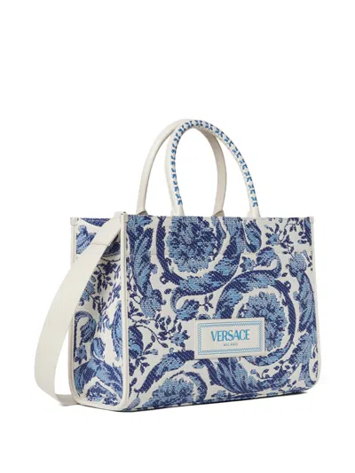 Versace Large Barocco Athena Tote Bag In Multi