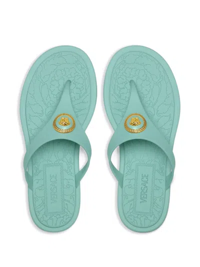 Versace Alia Sandales Plates En Caoutchouc