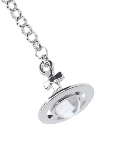 Vivienne Westwood Silver Hanging Orb Keychain