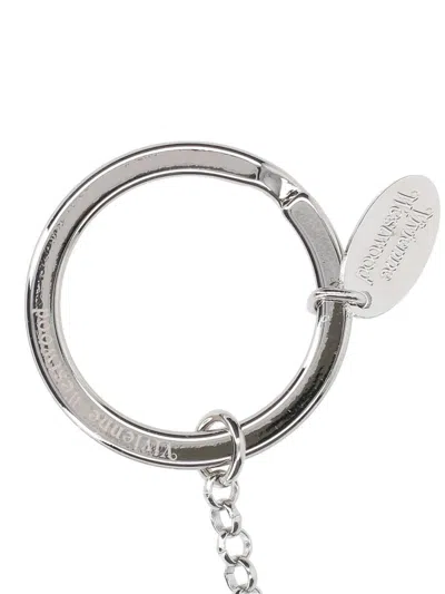Vivienne Westwood Silver Hanging Orb Keychain