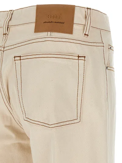 Ami Alexandre Mattiussi Logo Patch Straight-leg Jeans
