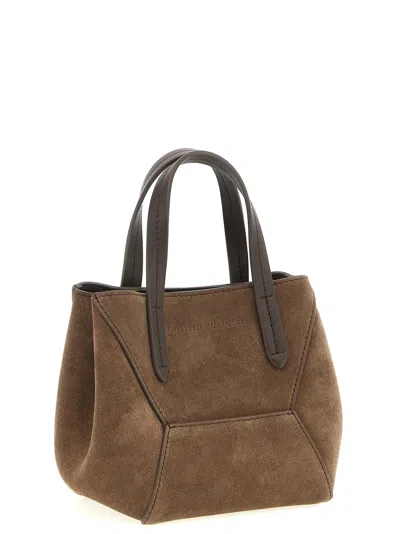 BRUNELLO CUCINELLI BC DUO HAND BAGS BROWN 