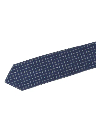 Barba Napoli Slim Pointed Tip Patterned Fabric Tie