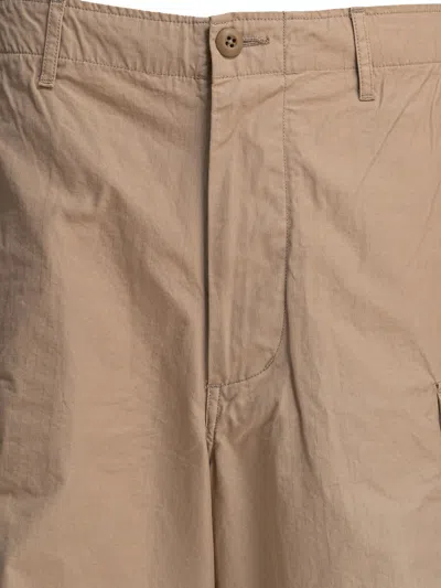 Beams Plus Cotton Beige Trousers In Brown