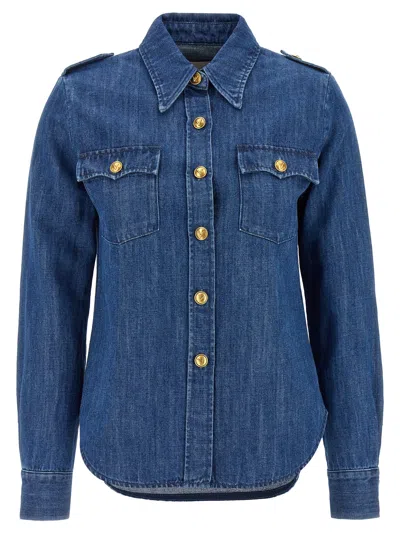 Valentino Casual Shirt With Chest Pockets And Epaulettes