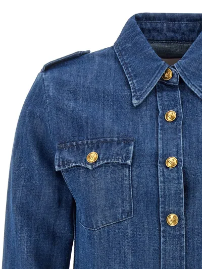 Valentino Casual Shirt With Chest Pockets And Epaulettes