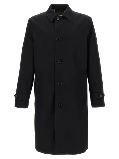 Burberry Collared Coat With Side Pockets And Long Sleeves