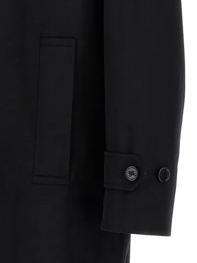 Burberry Collared Coat With Side Pockets And Long Sleeves