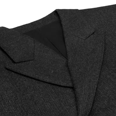 Celine Double-breasted Black Wool Blazer With Tailored Fit
