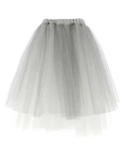 Comme Des Garçons Multilayered Asymmetric Tulle Skirt With Side Pockets
