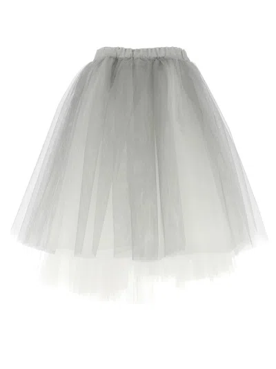 Comme Des Garçons Multilayered Asymmetric Tulle Skirt With Side Pockets