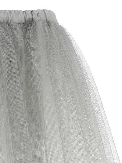 Comme Des Garçons Multilayered Asymmetric Tulle Skirt With Side Pockets