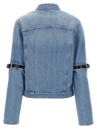 Coperni Hybrid Denim Short Casual Jackets And Parka Blue