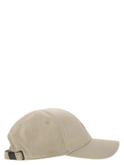 C.p. Company Mens Vintage Khaki Logo-embroidered Cotton Gabardine Baseball Cap In Neutral