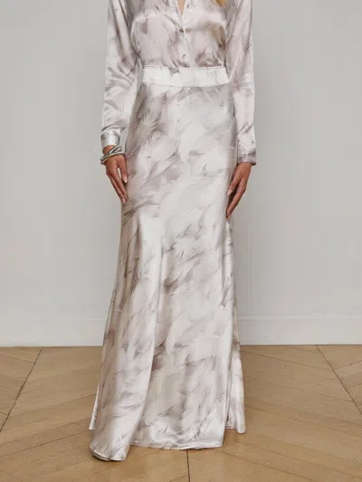 L Agence Ryker Silk Maxi Skirt