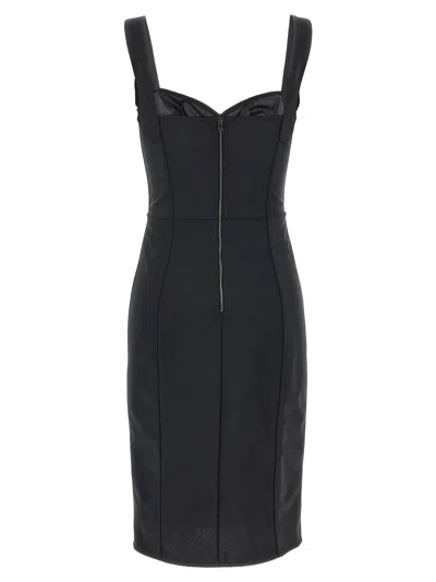 Shop Dolce & Gabbana Midi Corsetry Dress