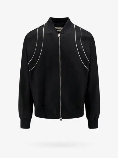Shop Alexander Mcqueen Men Nylon Jacket With Contrasting Detail