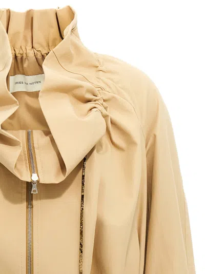 Dries Van Noten Cropped Ruffled Cotton-canvas Jacket
