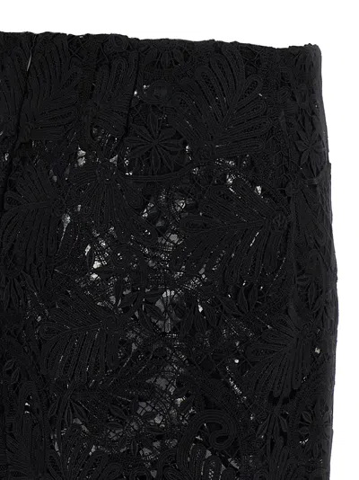 Ermanno Scervino Floral Lace Skirt Scalloped Hem