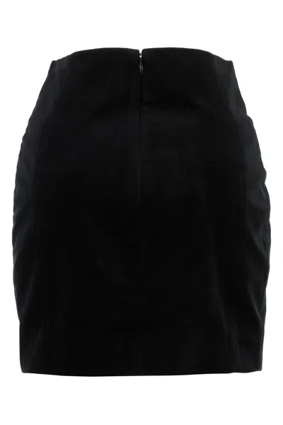 Balmain Skirt With Asymmetric Hem And Decorative Buttons