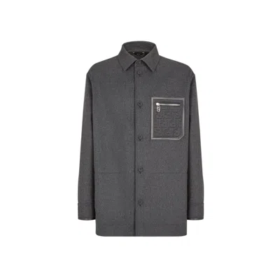 Fendi Cashmere Go-to Single-breasted Blouson Jacket