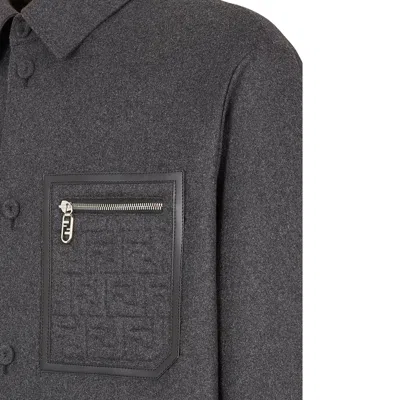 Fendi Cashmere Go-to Single-breasted Blouson Jacket