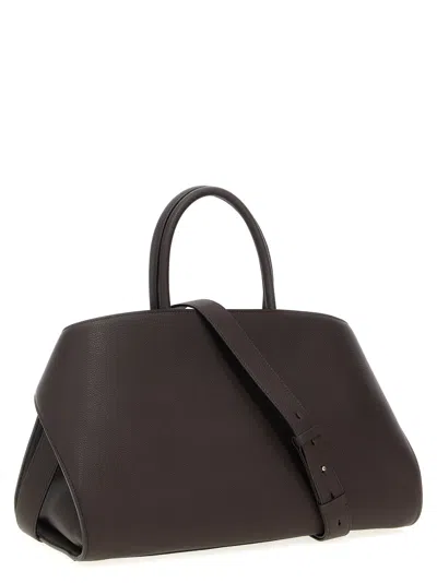 Ferragamo Structured Handbag With Gold-tone Hardware