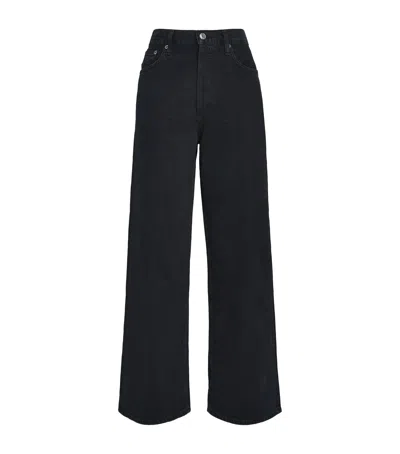 Agolde Low Slung Baggy Jeans In Black